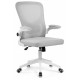 Компьютерное кресло Konfi light gray / white