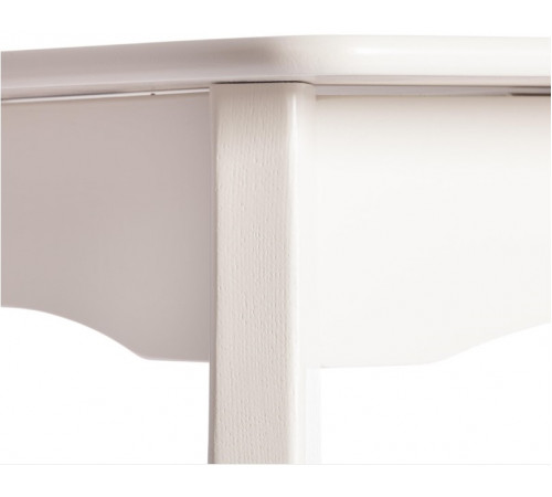 Стол Катерина Прованс/CATERINA PROVENCE  бук, мдф, 100/130x70x75 см, Ivory white