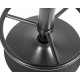 Стул барный DOBRIN BRUNO BLACK, синий велюр