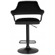 Стул барный DOBRIN CHARLY BLACK/LM-5019_BlackBase черный велюр (MJ9-101)
