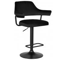 Стул барный DOBRIN CHARLY BLACK/LM-5019_BlackBase черный велюр (MJ9-101)