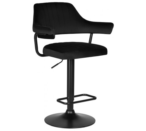 Стул барный DOBRIN CHARLY BLACK/LM-5019_BlackBase черный велюр (MJ9-101)