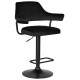 Стул барный DOBRIN CHARLY BLACK/LM-5019_BlackBase черный велюр (MJ9-101)