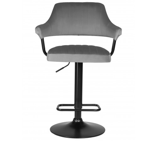 Стул барный DOBRIN CHARLY BLACK/LM-5019_BlackBase серый велюр (MJ9-75)