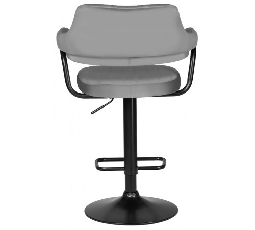 Стул барный DOBRIN CHARLY BLACK/LM-5019_BlackBase серый велюр (MJ9-75)