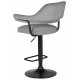 Стул барный DOBRIN CHARLY BLACK/LM-5019_BlackBase серый велюр (MJ9-75)