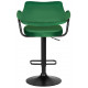Стул барный DOBRIN CHARLY BLACK/LM-5019_BlackBase зеленый велюр (MJ9-88)