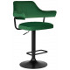 Стул барный DOBRIN CHARLY BLACK/LM-5019_BlackBase зеленый велюр (MJ9-88)