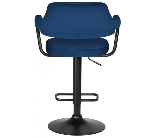 Стул барный DOBRIN CHARLY BLACK/LM-5019_BlackBase синий велюр