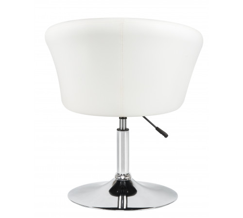 Кресло DOBRIN EDISON  / арт. LM-8600_ChromeBase белый PU