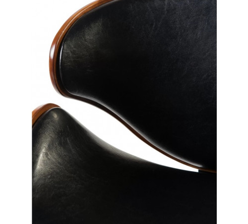 Стул барный DOBRIN KARTER LMZ-4905 BLACK Black base коричневое дерево, черный