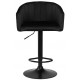Стул барный DOBRIN DARCY 5025 BlackBase-LM черный велюр