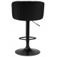 Стул барный DOBRIN DARCY 5025 BlackBase-LM черный велюр