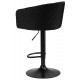 Стул барный DOBRIN DARCY 5025 BlackBase-LM черный велюр