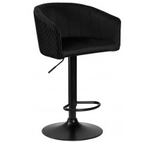 Стул барный DOBRIN DARCY 5025 BlackBase-LM черный велюр
