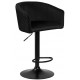 Стул барный DOBRIN DARCY 5025 BlackBase-LM черный велюр