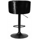 Стул барный DOBRIN DARCY 5025 BlackBase-LM черный велюр c черно-золотыми паетками