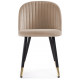 Стул Gabi dark beige / black / gold