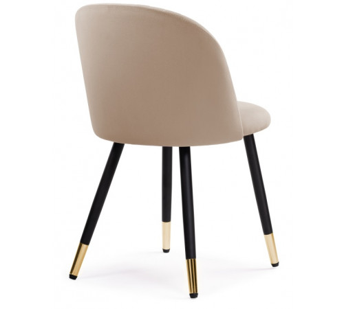Стул Gabi dark beige / black / gold