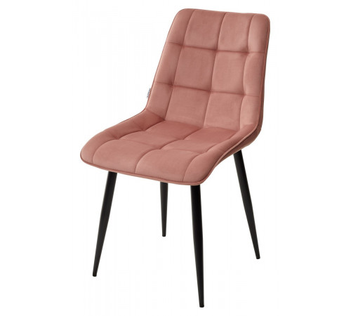 Стул CHIC BLUVEL-52 розовый / черный каркас
