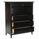 Комод Leset Мира 06 черный
