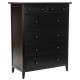 Комод Leset Мира 06 черный