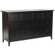 Комод Leset Мира 08 черный