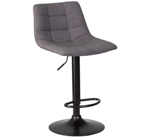 Стул барный DOBRIN TAILOR BLACK BlackBase-LM серая ткань (188-55)