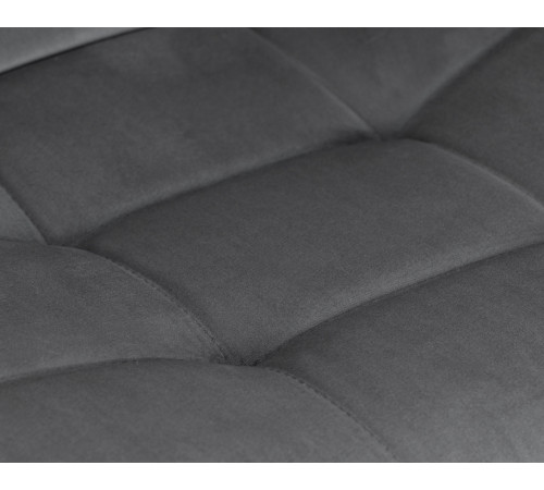 Стул барный DOBRIN TAILOR BLACK BlackBase-LM серый велюр (MJ9-75)