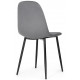 Стул Lilu dark grey / black
