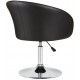 Кресло DOBRIN EDISON  / арт. LM-8600_ChromeBase черный PU