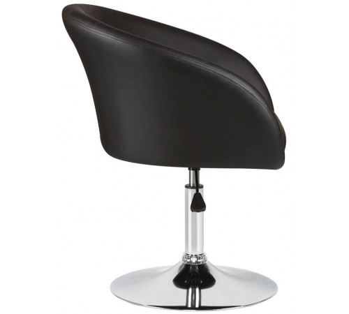Кресло DOBRIN EDISON  / арт. LM-8600_ChromeBase черный PU