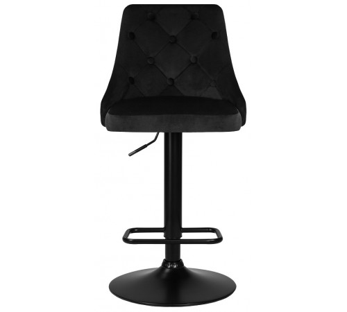 Стул барный DOBRIN JOSEPH BLACK BlackBase-LM черный велюр (MJ9-101)