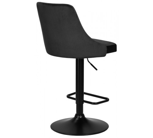 Стул барный DOBRIN JOSEPH BLACK BlackBase-LM черный велюр (MJ9-101)