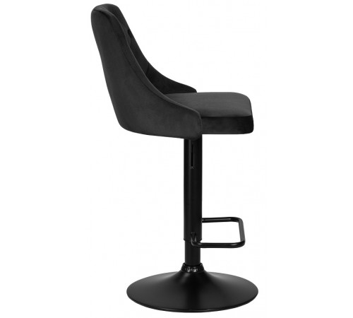 Стул барный DOBRIN JOSEPH BLACK BlackBase-LM черный велюр (MJ9-101)