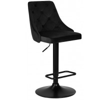 Стул барный DOBRIN JOSEPH BLACK BlackBase-LM черный велюр (MJ9-101)