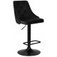 Стул барный DOBRIN JOSEPH BLACK BlackBase-LM черный велюр (MJ9-101)