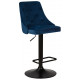 Стул барный DOBRIN JOSEPH BLACK BlackBase-LM синий велюр (MJ9-117)