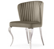 Стул Edwin light beige / steel