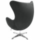 Кресло EGG CHAIR графит, искусственная замша