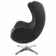 Кресло EGG CHAIR графит, искусственная замша