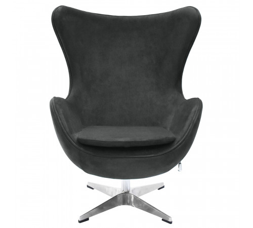 Кресло EGG CHAIR графит, искусственная замша