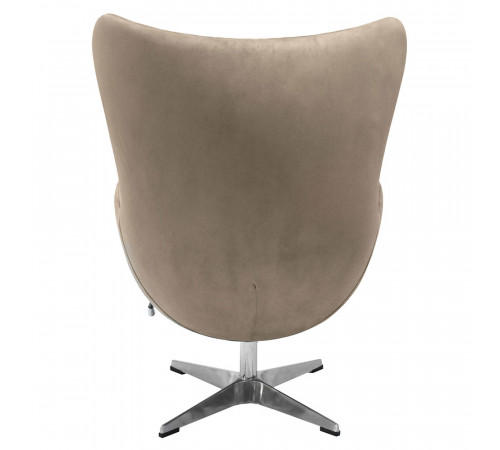 Кресло EGG CHAIR латте, искусственная замша