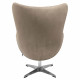 Кресло EGG CHAIR латте, искусственная замша