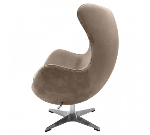 Кресло EGG CHAIR латте, искусственная замша