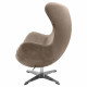 Кресло EGG CHAIR латте, искусственная замша