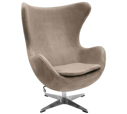 Кресло EGG CHAIR латте, искусственная замша