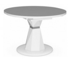 Стол Diamond раскладной 108-148x98x76см, белый мрамор, белый