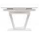 Стол Flame раскладной 116-155x80x76см, белый мрамор, белый