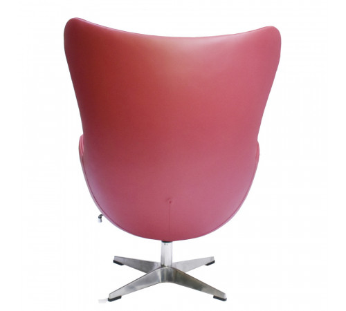 Кресло EGG CHAIR красный, натуральная кожа